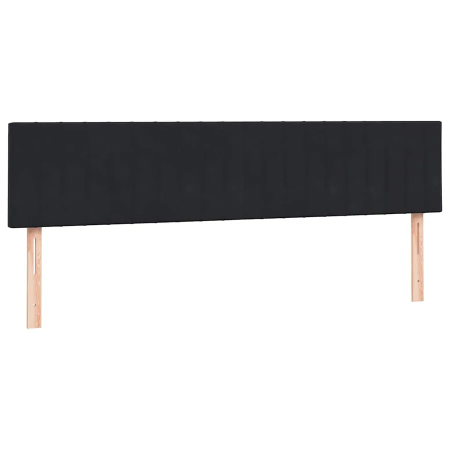 Sommier à lattes de lit avec matelas noir 200x210 cm Velours - 6