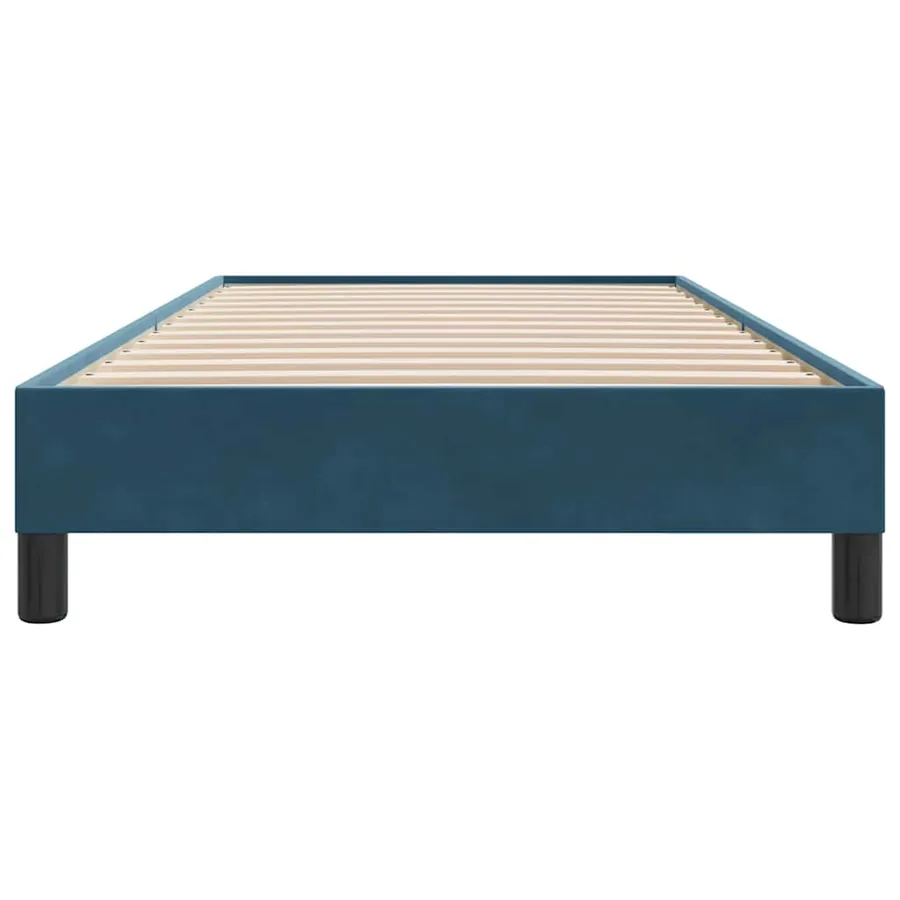 Sommier à lattes de lit sans matelas bleu foncé 100x210 cm - 5
