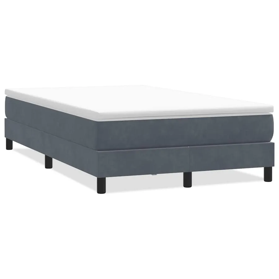 Sommier à lattes de lit sans matelas gris foncé 120x210 cm - 2