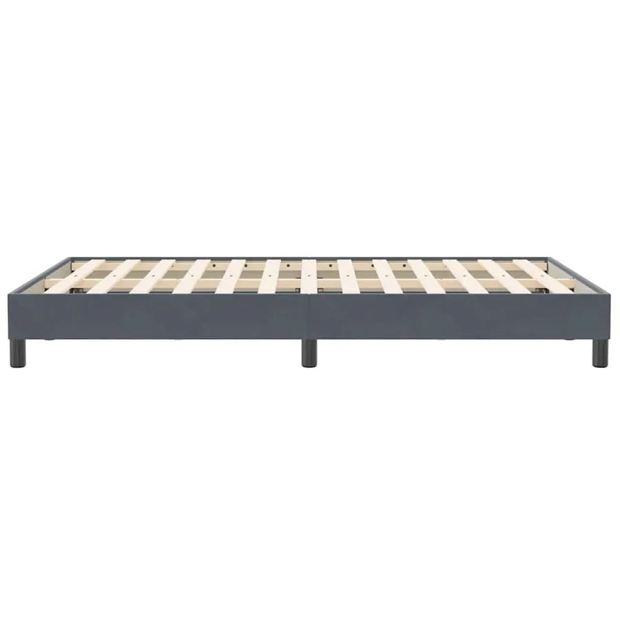 Sommier à lattes de lit sans matelas gris foncé 120x210 cm - 6