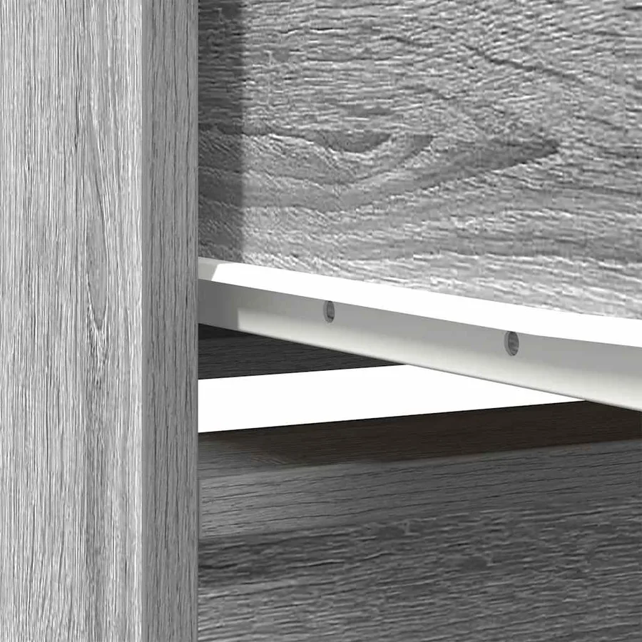 Buffet haut sonoma gris 29,5x34x119,5 cm bois d'ingénierie - 11