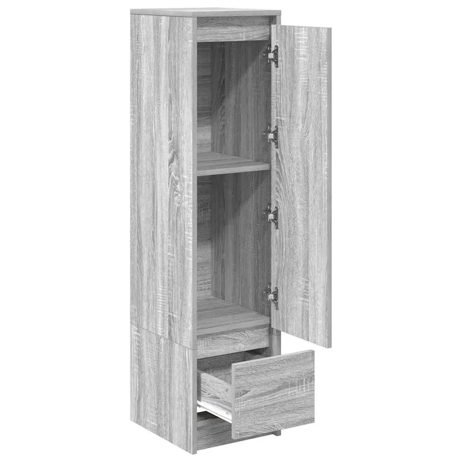 Buffet haut sonoma gris 29,5x34x119,5 cm bois d'ingénierie - 5
