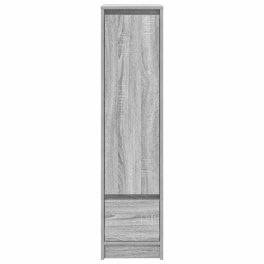 Buffet haut sonoma gris 29,5x34x119,5 cm bois d'ingénierie - 6