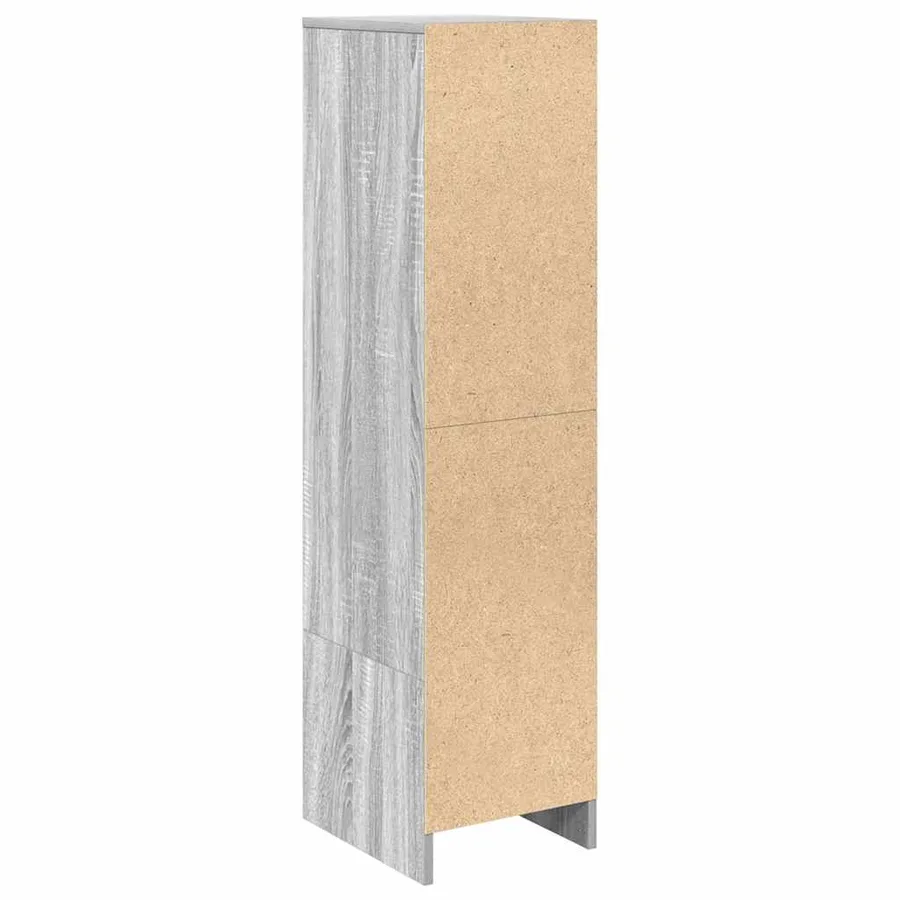 Buffet haut sonoma gris 29,5x34x119,5 cm bois d'ingénierie - 8