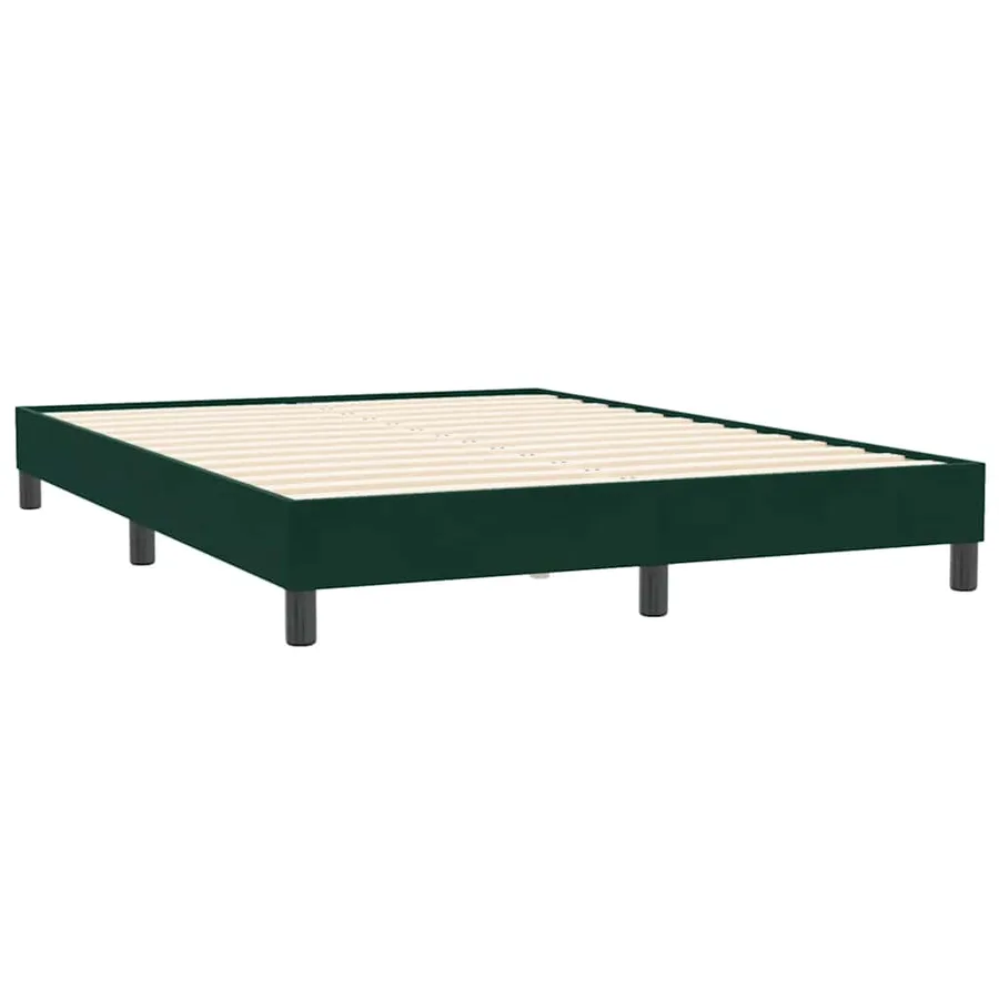 Sommier à lattes de lit sans matelas 160x210 cm velours - 3
