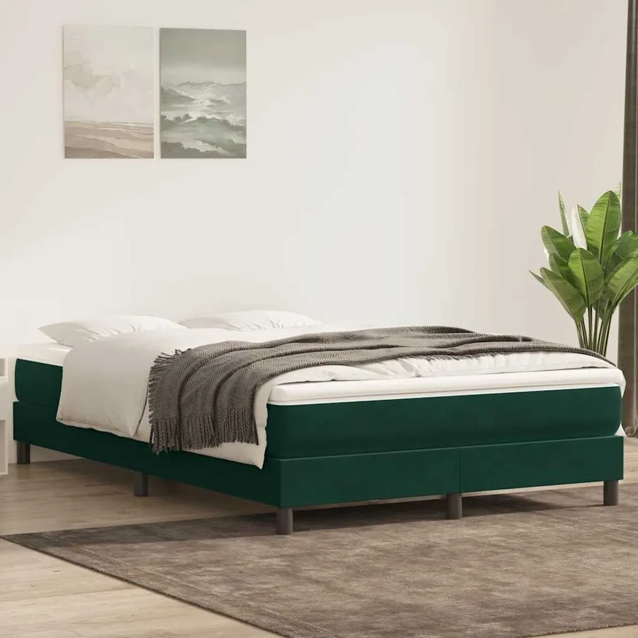 Sommier à lattes de lit sans matelas 160x210 cm velours - 4