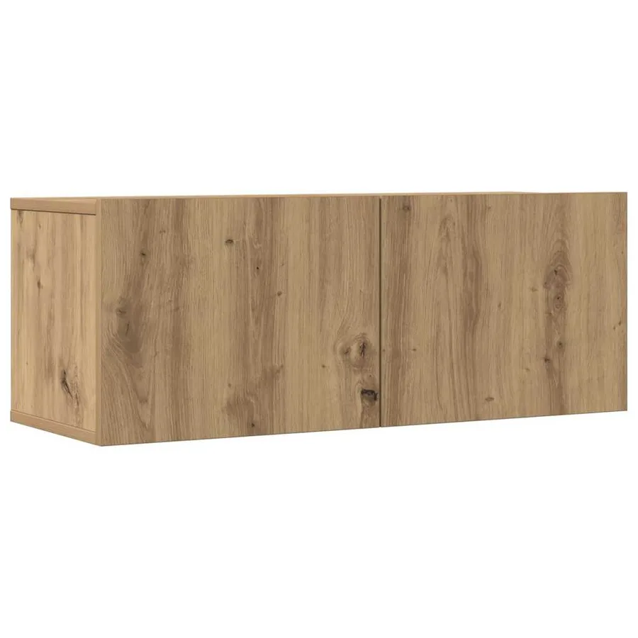 Meubles TV muraux 2 pcs chêne artisanal 80x30x30 cm - 2