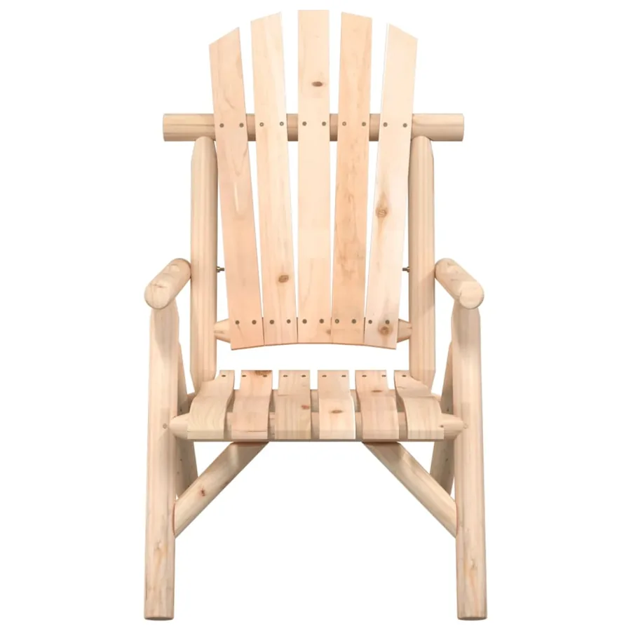 Chaise de jardin 68x86x103 cm bois massif d'épicéa - 3