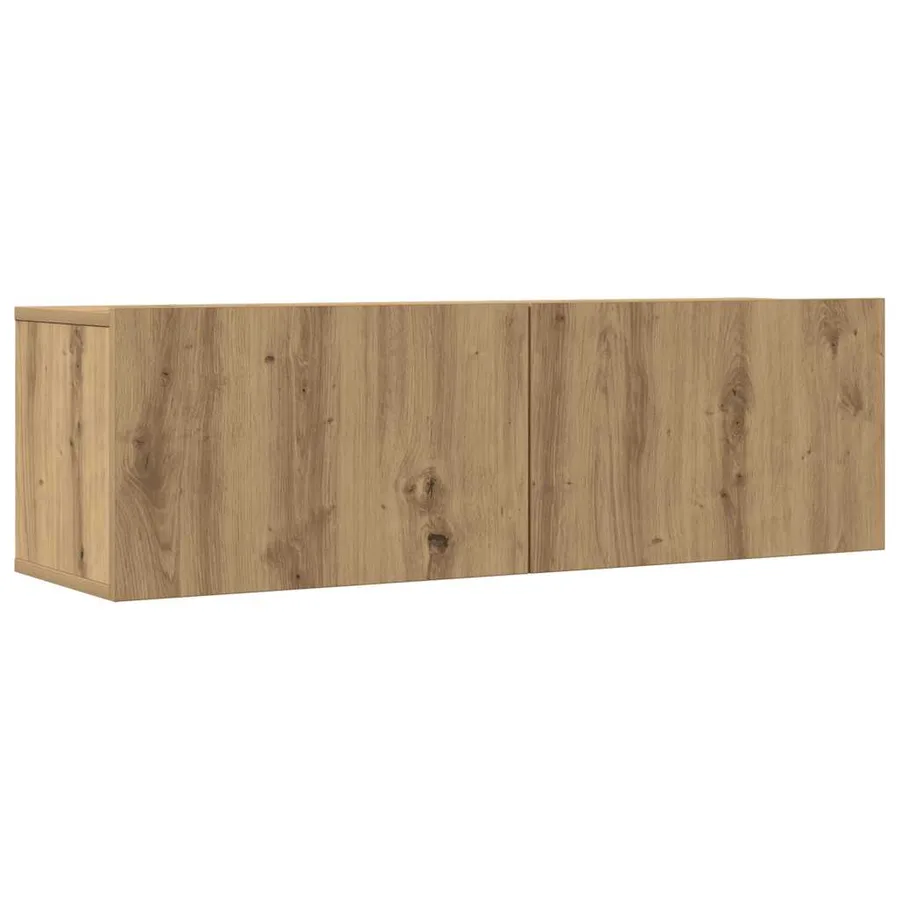 Ensemble de meuble TV mural 7 pcs chêne artisanal - 8