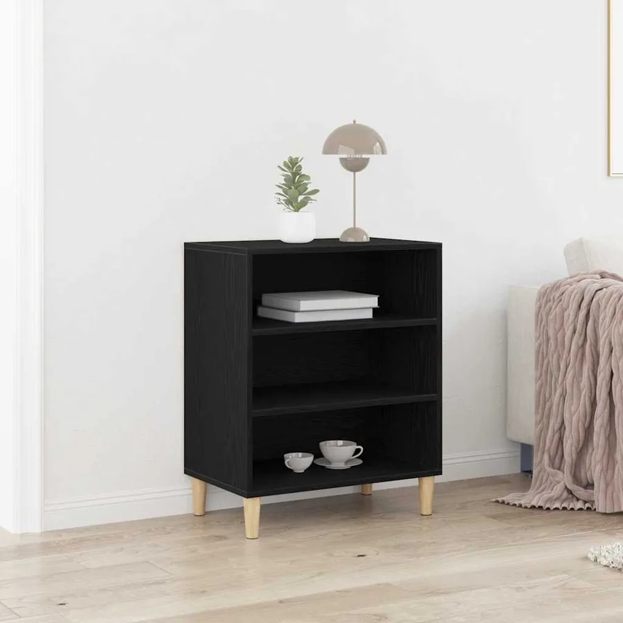 Buffet Chêne noir 57 x 35 x 70 cm Bois d'ingénierie
