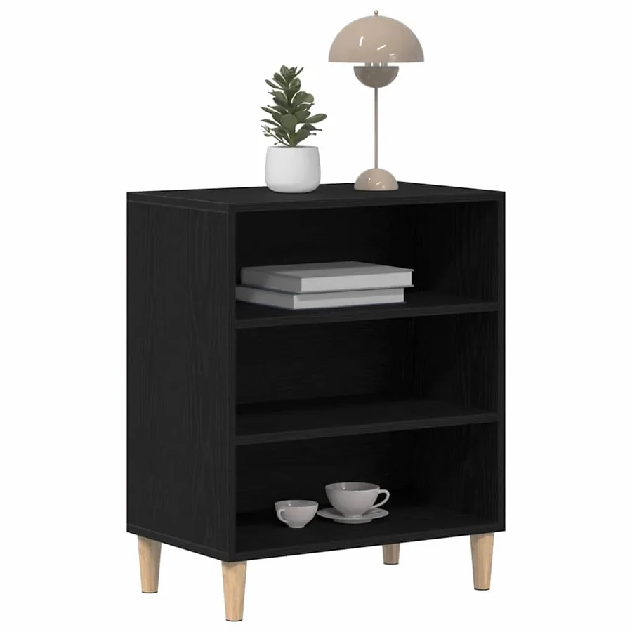 Buffet Chêne noir 57 x 35 x 70 cm Bois d'ingénierie - 3
