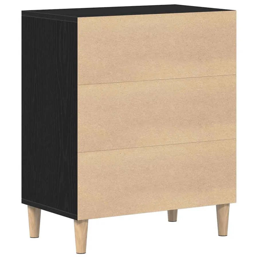 Buffet Chêne noir 57 x 35 x 70 cm Bois d'ingénierie - 5