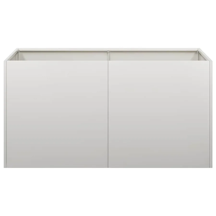 Jardinière 80x40x40 cm acier inoxydable - 4