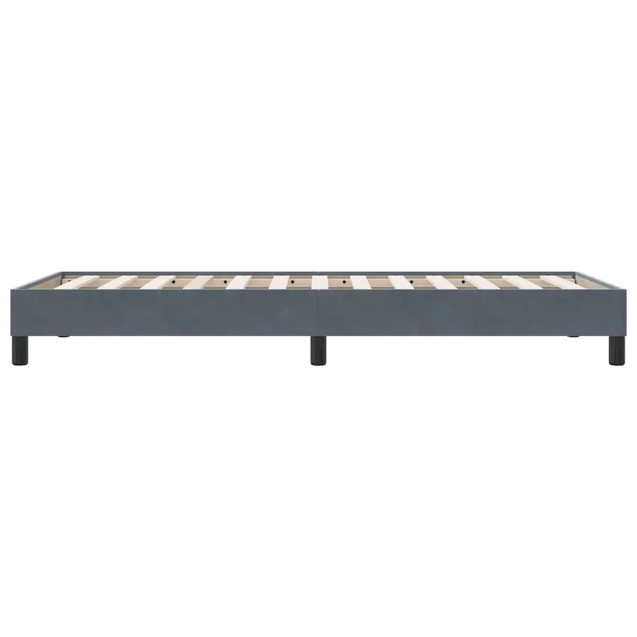 Sommier à lattes de lit sans matelas gris foncé 90x210 cm - 6
