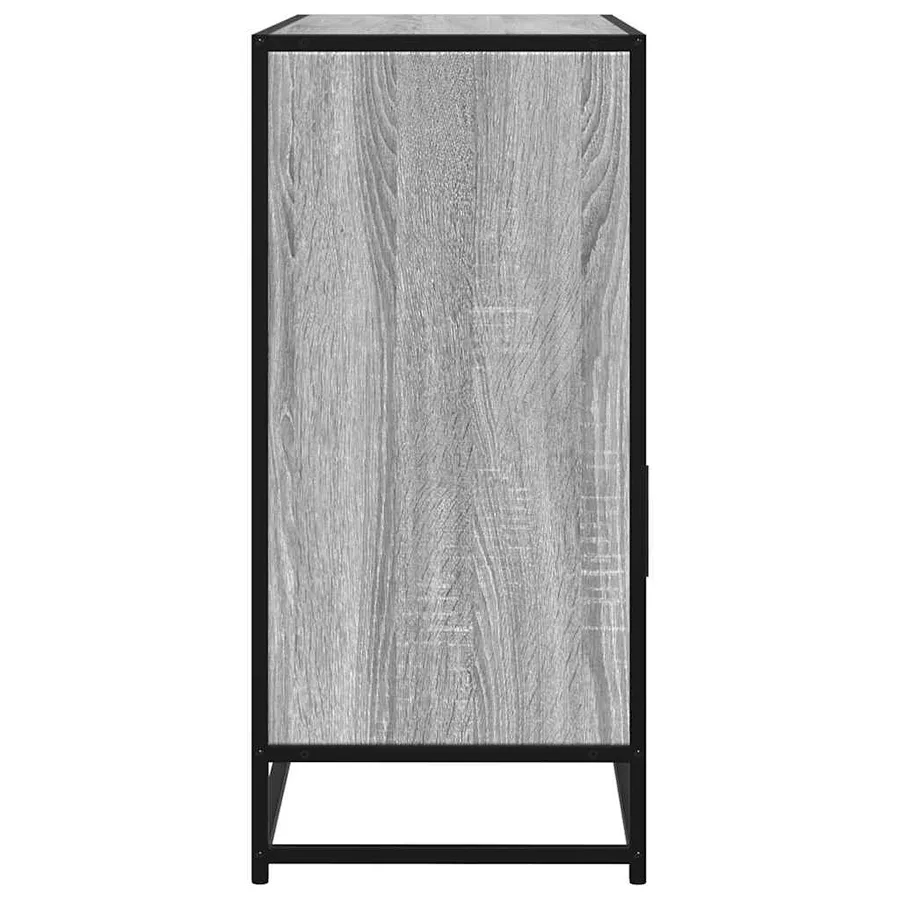 Buffet sonoma gris 100x35x76 cm bois d'ingénierie - 5