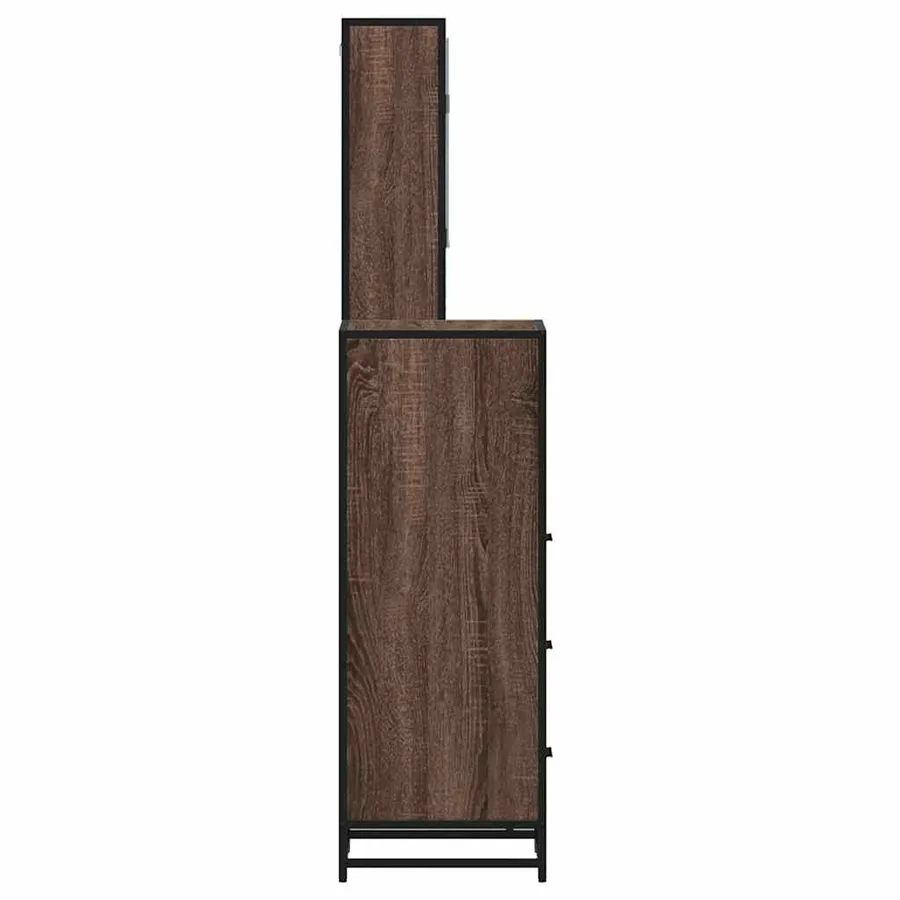 Ensemble de meubles de salle de bain 3 pcs Chêne marron - 6