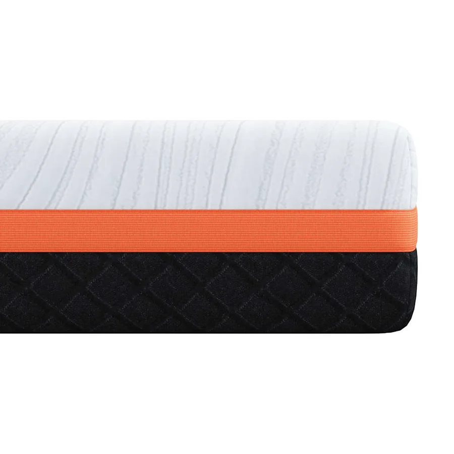 Matelas Blanc et Noir 180 x 200 cm Tissu jacquard - 7