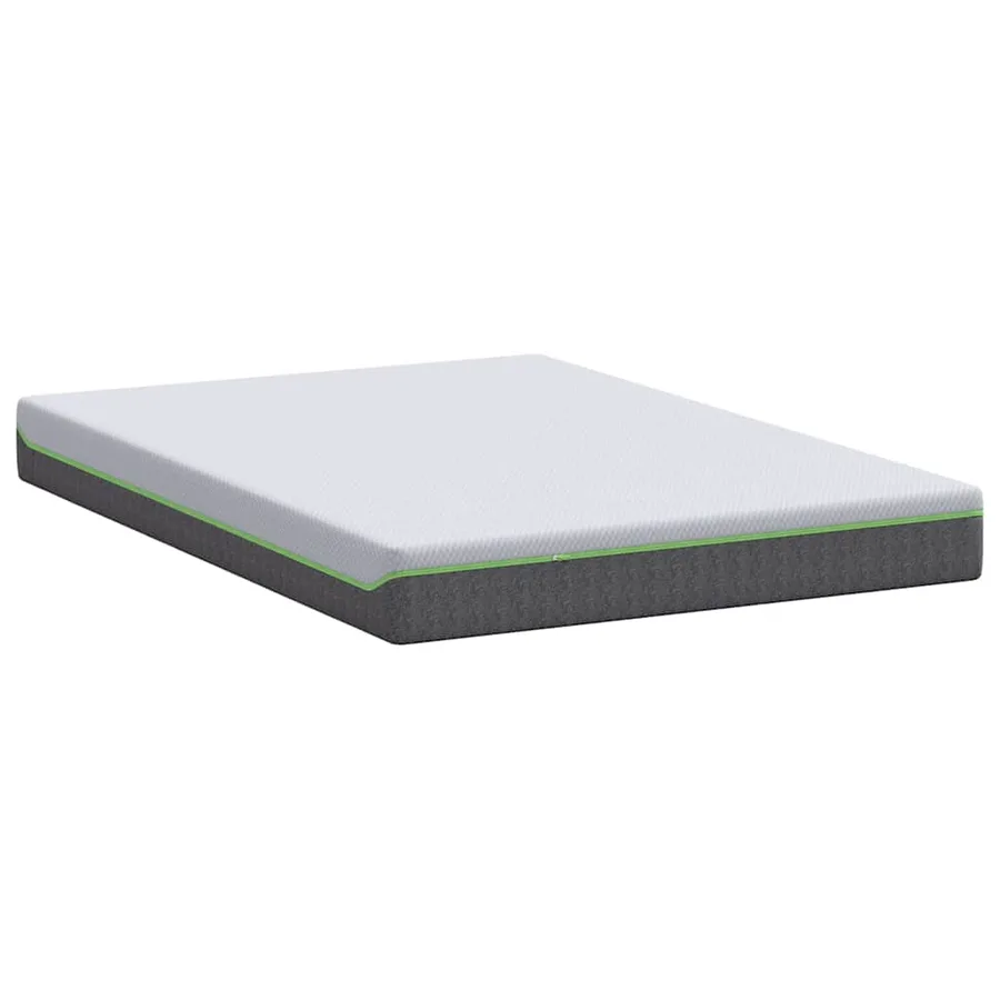 Matelas Blanc et Gris 140 x 200 cm Tissu jacquard - 6