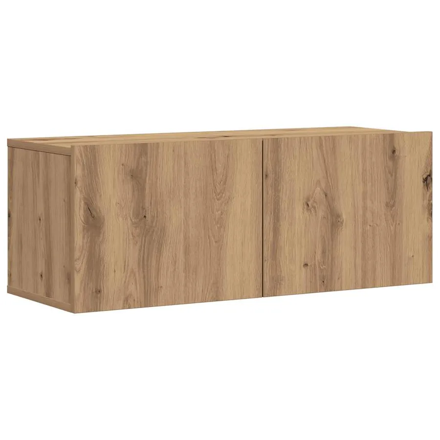 Ensemble de meuble TV mural 7 pcs chêne artisanal - 4