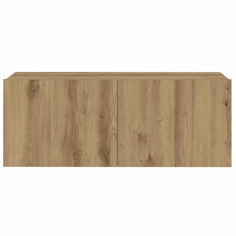 Meubles TV muraux 6 pcs chêne artisanal bois d'ingénierie - 5