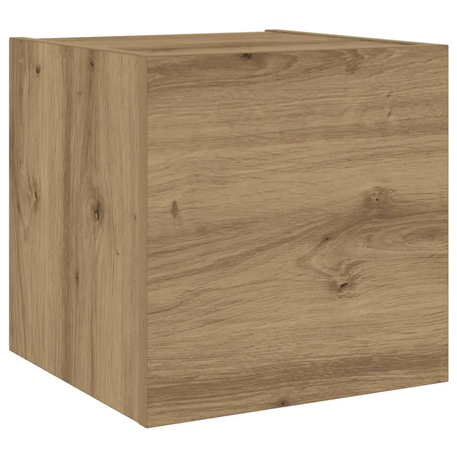 Meubles TV muraux 6 pcs chêne artisanal bois d'ingénierie - 6
