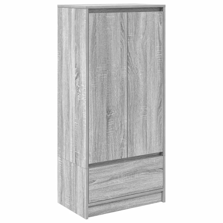 Armoire tiroir sonoma gris 55,5x34x119,5 cm bois d'ingénierie - 2