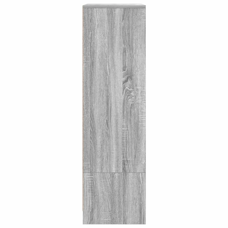 Armoire tiroir sonoma gris 55,5x34x119,5 cm bois d'ingénierie - 7