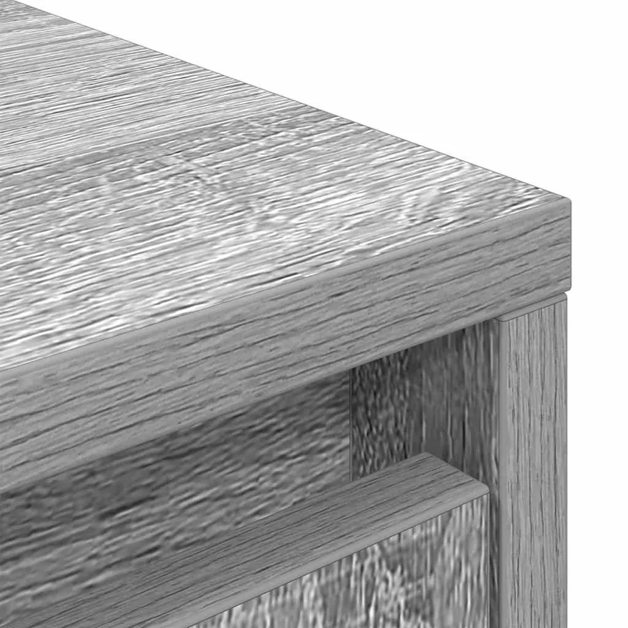 Armoire tiroir sonoma gris 55,5x34x119,5 cm bois d'ingénierie - 9