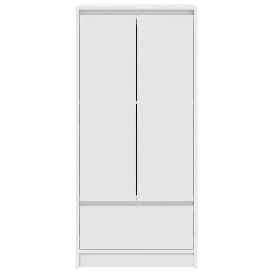Armoire avec tiroir blanc 55,5x34x119,5 cm bois d'ingénierie - 6