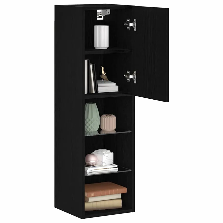 Ensemble meuble TV avec LED 2 pcs Chêne noir 30,5 x 30 x 102 cm - 3