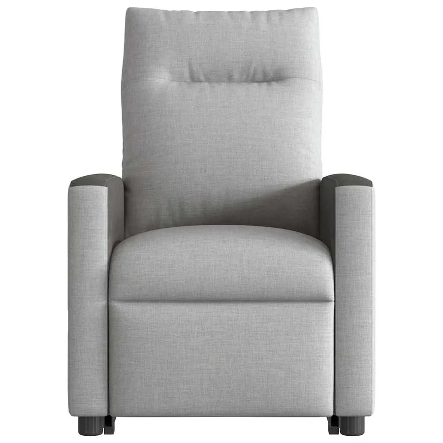 Fauteuil de massage inclinable gris nuage tissu - 5