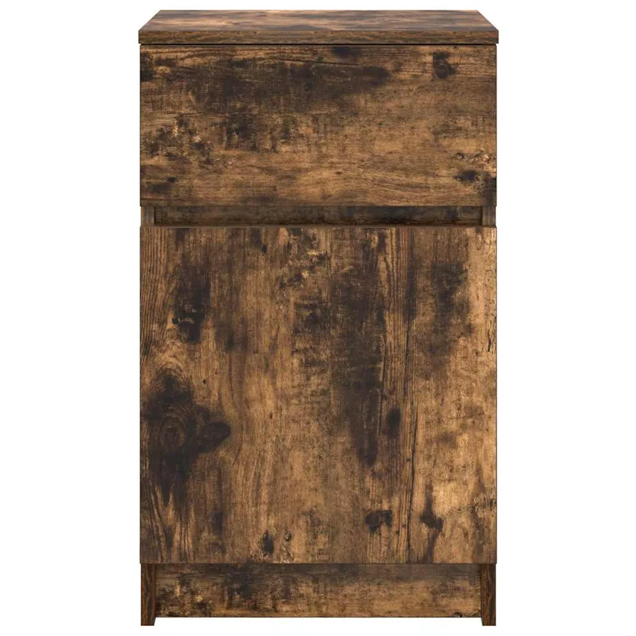 Table de chevet Chêne fumé 39x35x65 cm Bois d'ingénierie - 6