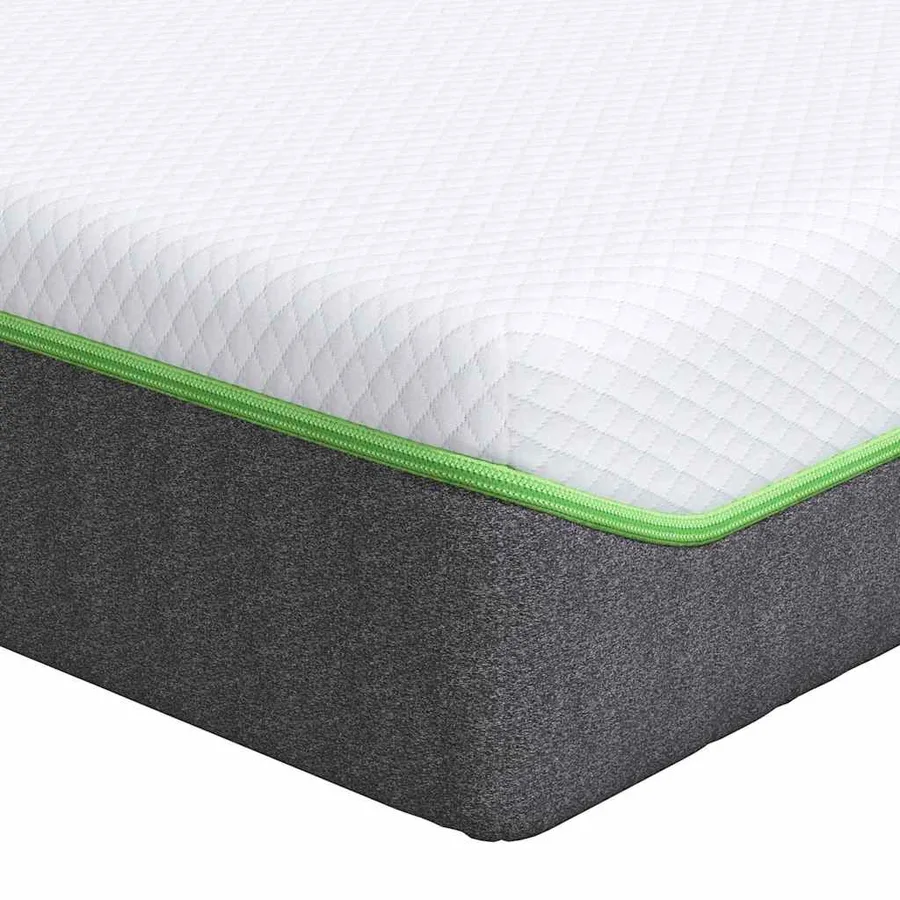 Matelas Blanc et Gris 70 x 200 cm Tissu jacquard - 2