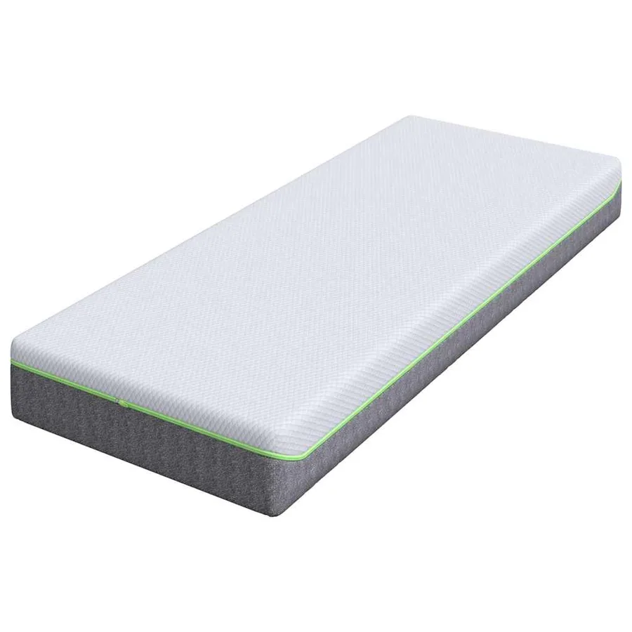 Matelas Blanc et Gris 70 x 200 cm Tissu jacquard - 4
