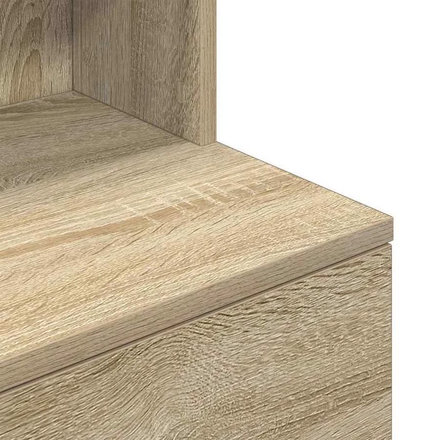 Table de chevet chêne sonoma 39x35x125 cm bois d’ingénierie - 10