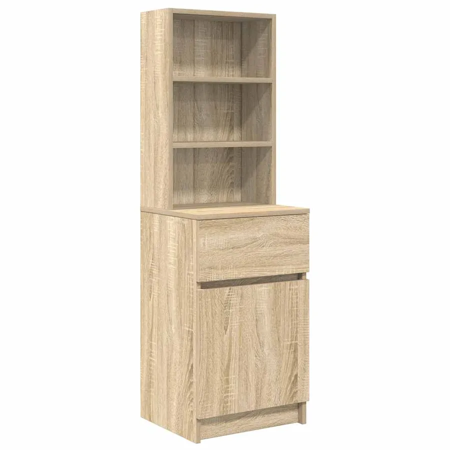 Table de chevet chêne sonoma 39x35x125 cm bois d’ingénierie - 2