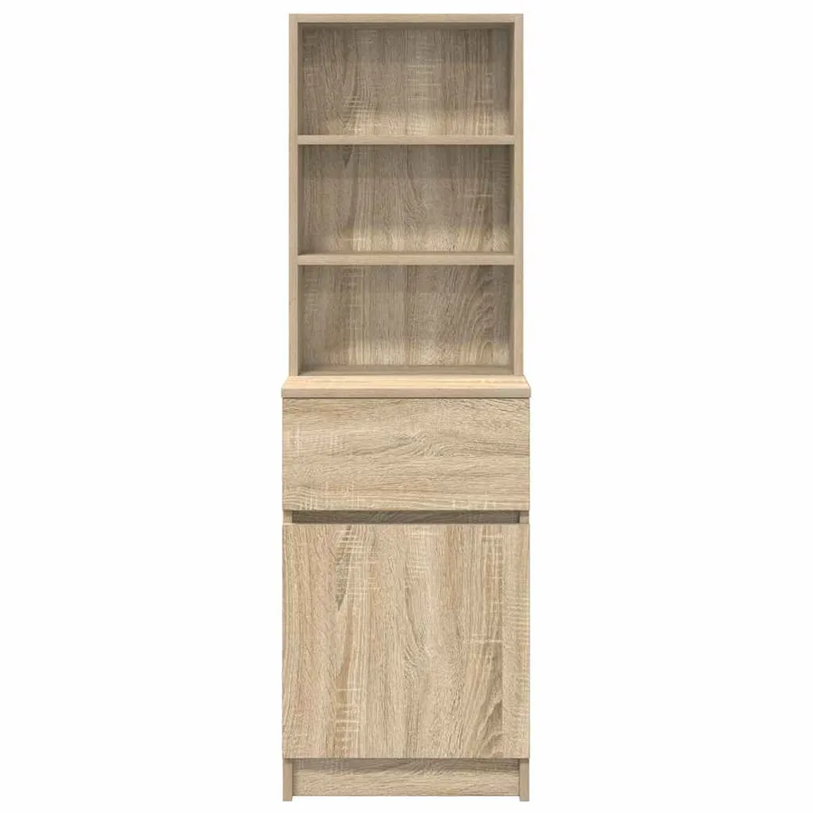 Table de chevet chêne sonoma 39x35x125 cm bois d’ingénierie - 6