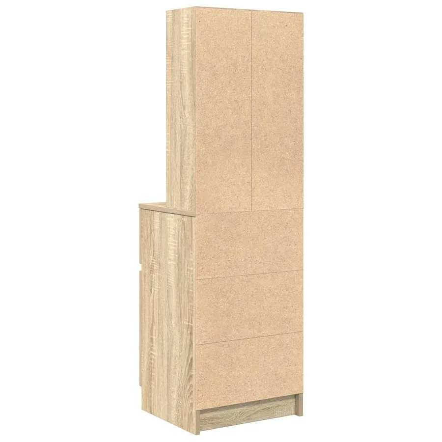 Table de chevet chêne sonoma 39x35x125 cm bois d’ingénierie - 8