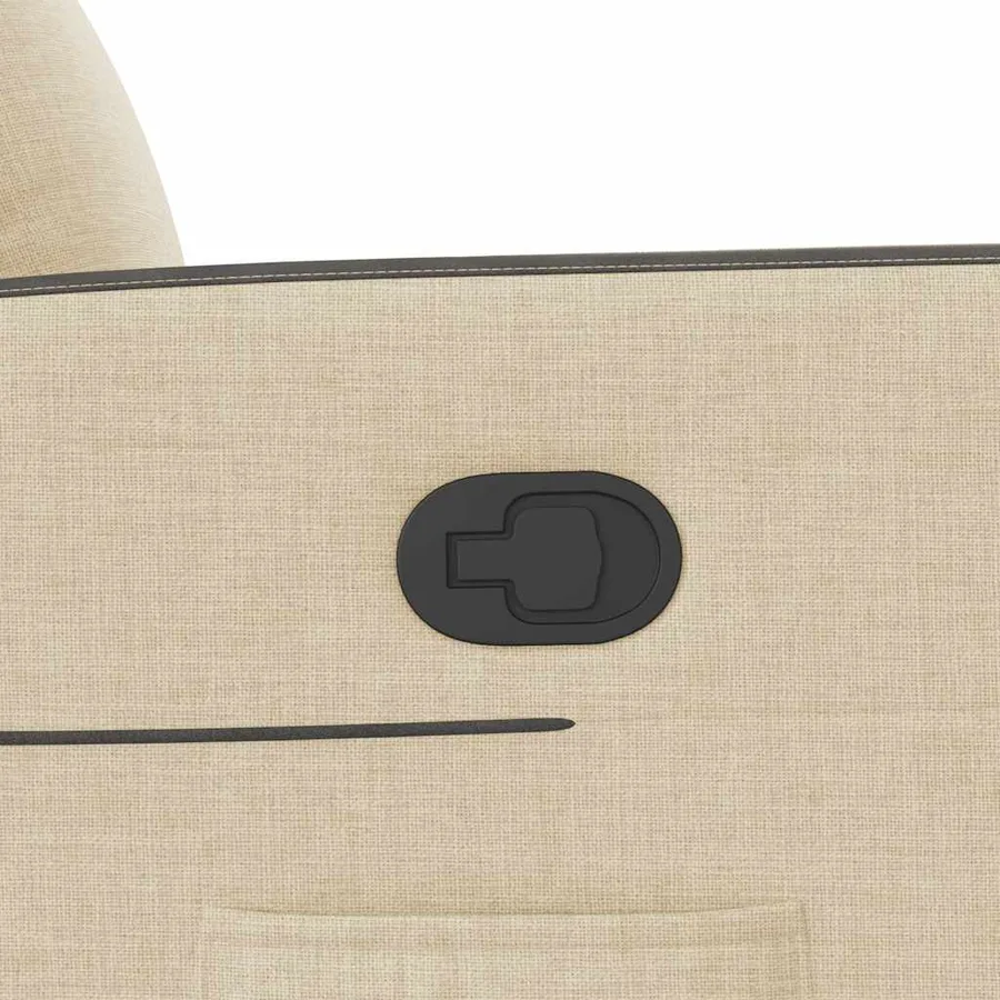 Fauteuil inclinable Crème Tissu - 8
