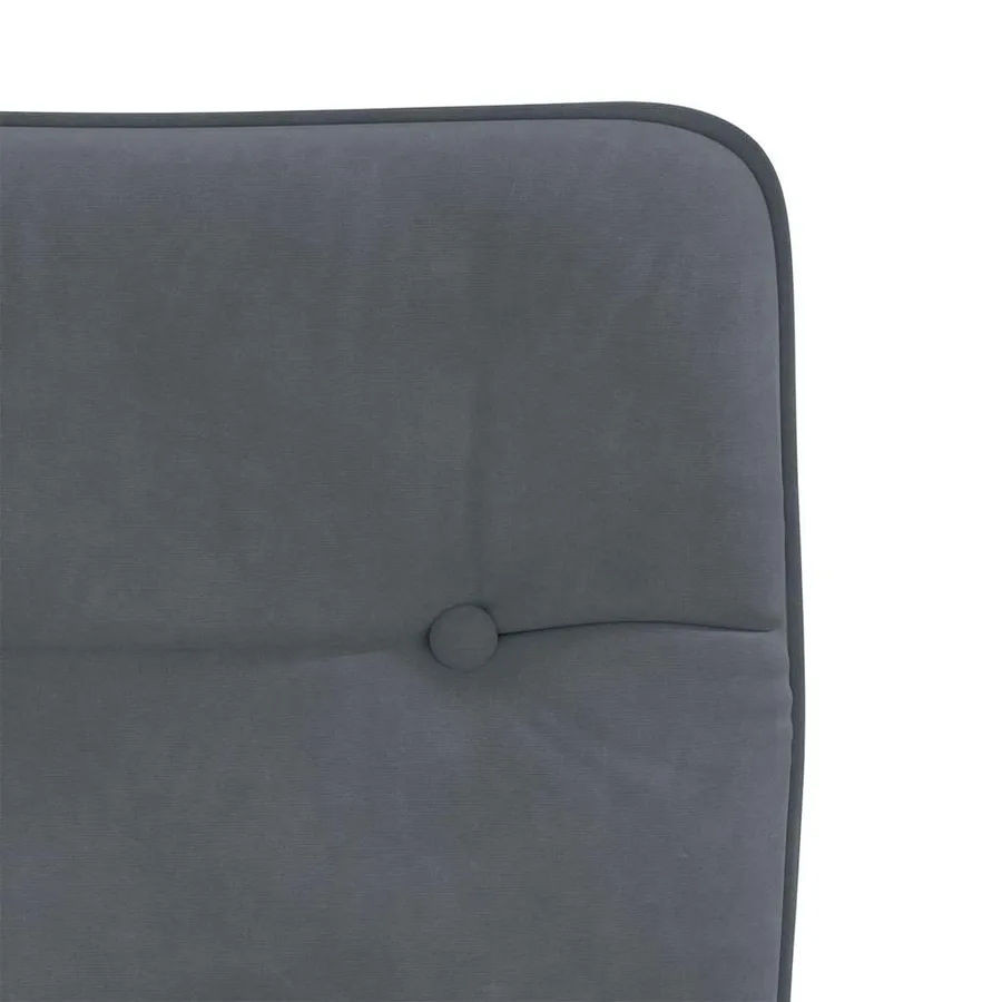Chaises à manger lot de 6 gris foncé velours - 7