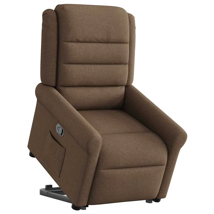 Fauteuil inclinable Marron Tissu - 2