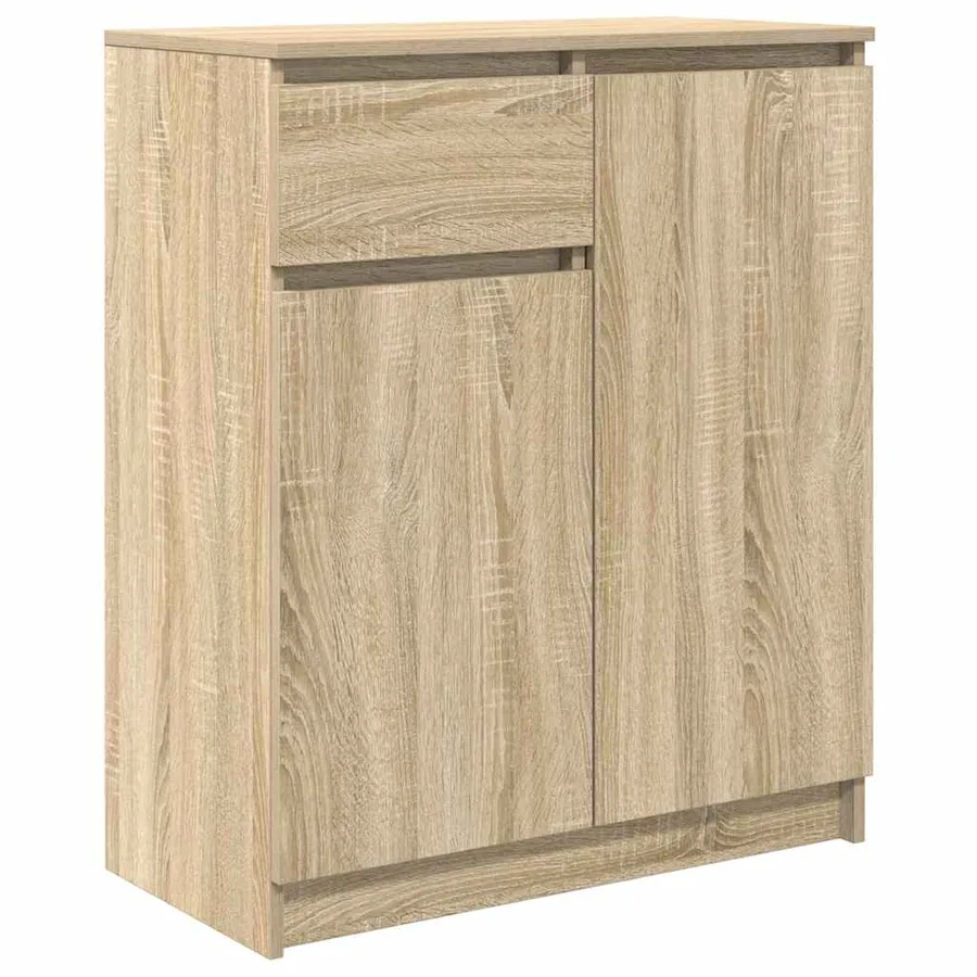 Buffet avec tiroir chêne sonoma 71x35x84 cm bois d'ingénierie - 2
