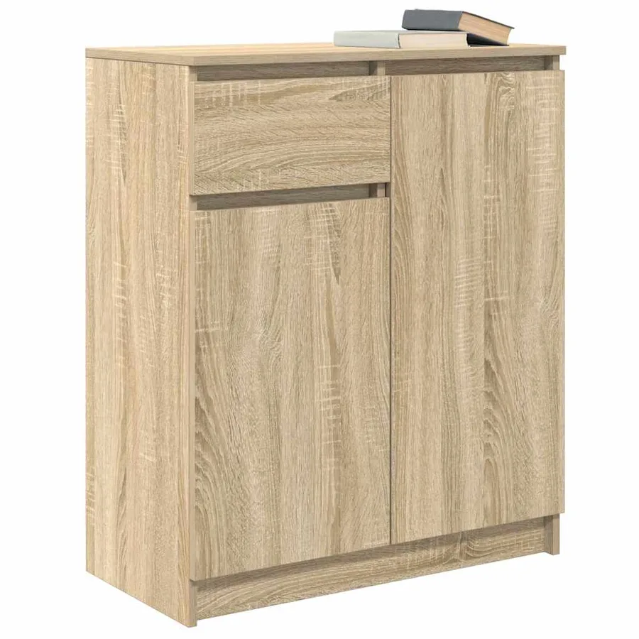 Buffet avec tiroir chêne sonoma 71x35x84 cm bois d'ingénierie - 4