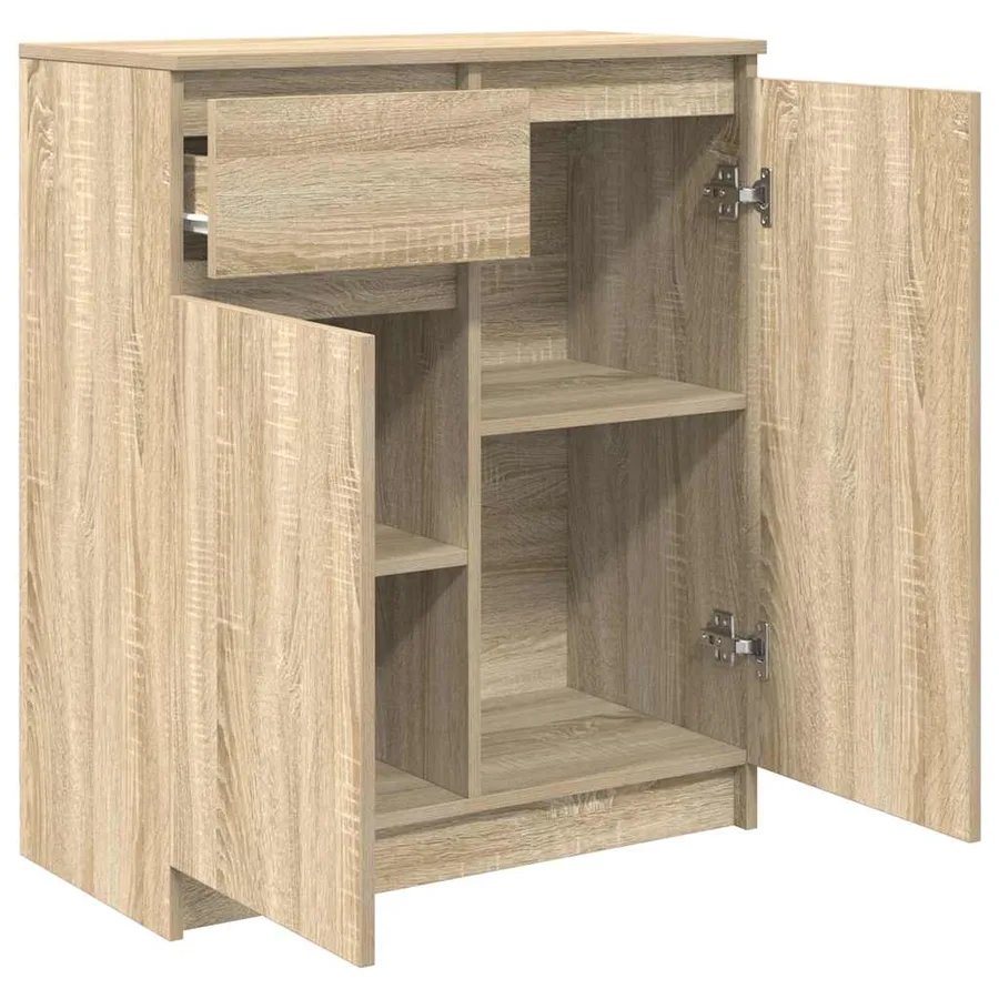 Buffet avec tiroir chêne sonoma 71x35x84 cm bois d'ingénierie - 5