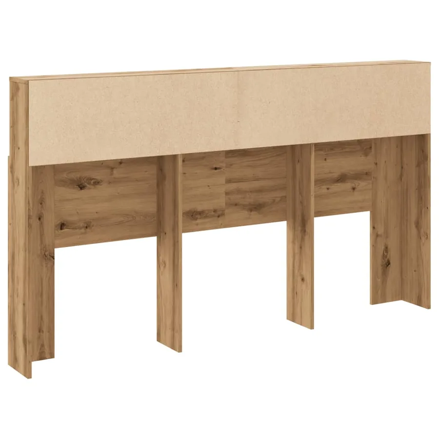 Armoire à tête de lit Chêne artisanal 180 x 19 x 103,5 cm Bois d'ingénierie - 6