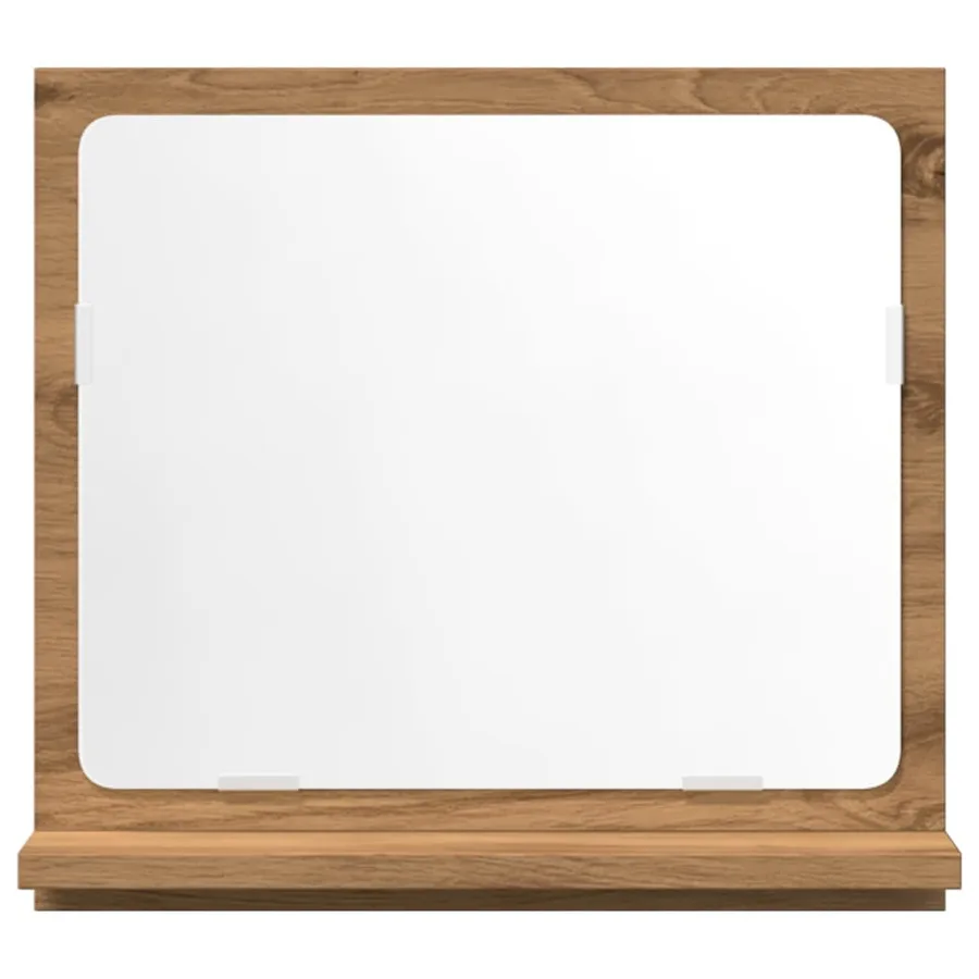 Armoire à miroir de salle de bain chêne artisanal 40x11x37 cm - 4