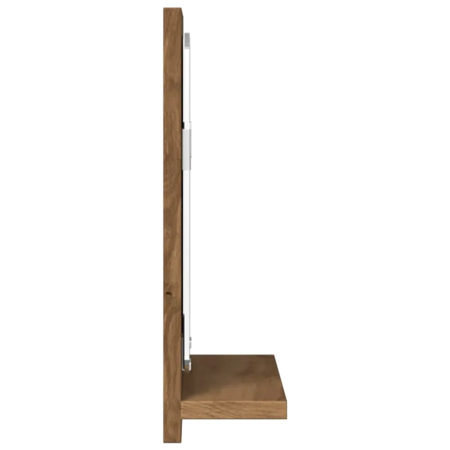 Armoire à miroir de salle de bain chêne artisanal 40x11x37 cm - 5