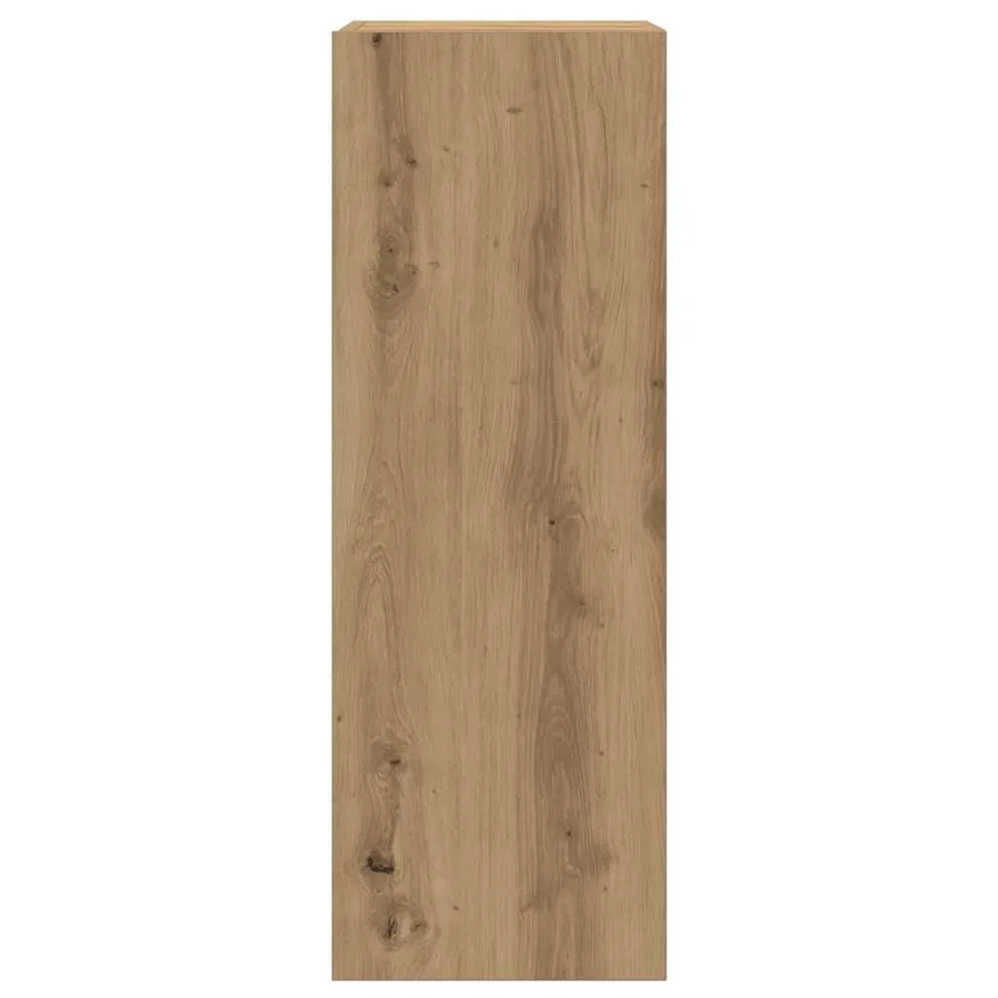 Meuble TV chêne artisanal 30,5x30x90 cm bois d'ingénierie - 4