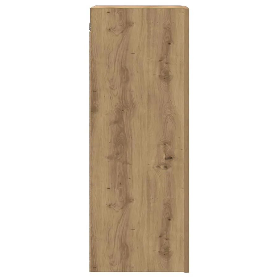 Meuble TV chêne artisanal 30,5x30x90 cm bois d'ingénierie - 5