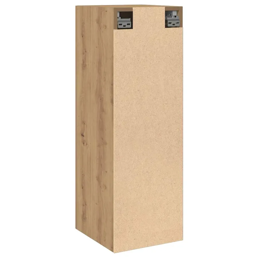 Meuble TV chêne artisanal 30,5x30x90 cm bois d'ingénierie - 6
